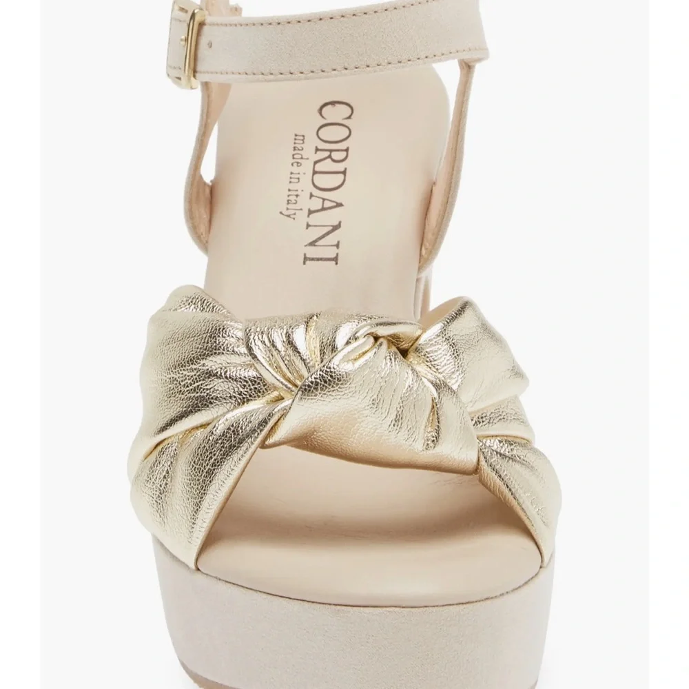 🌸CORDANI🌸 Lola Knotted Platform Sandal Size: 40